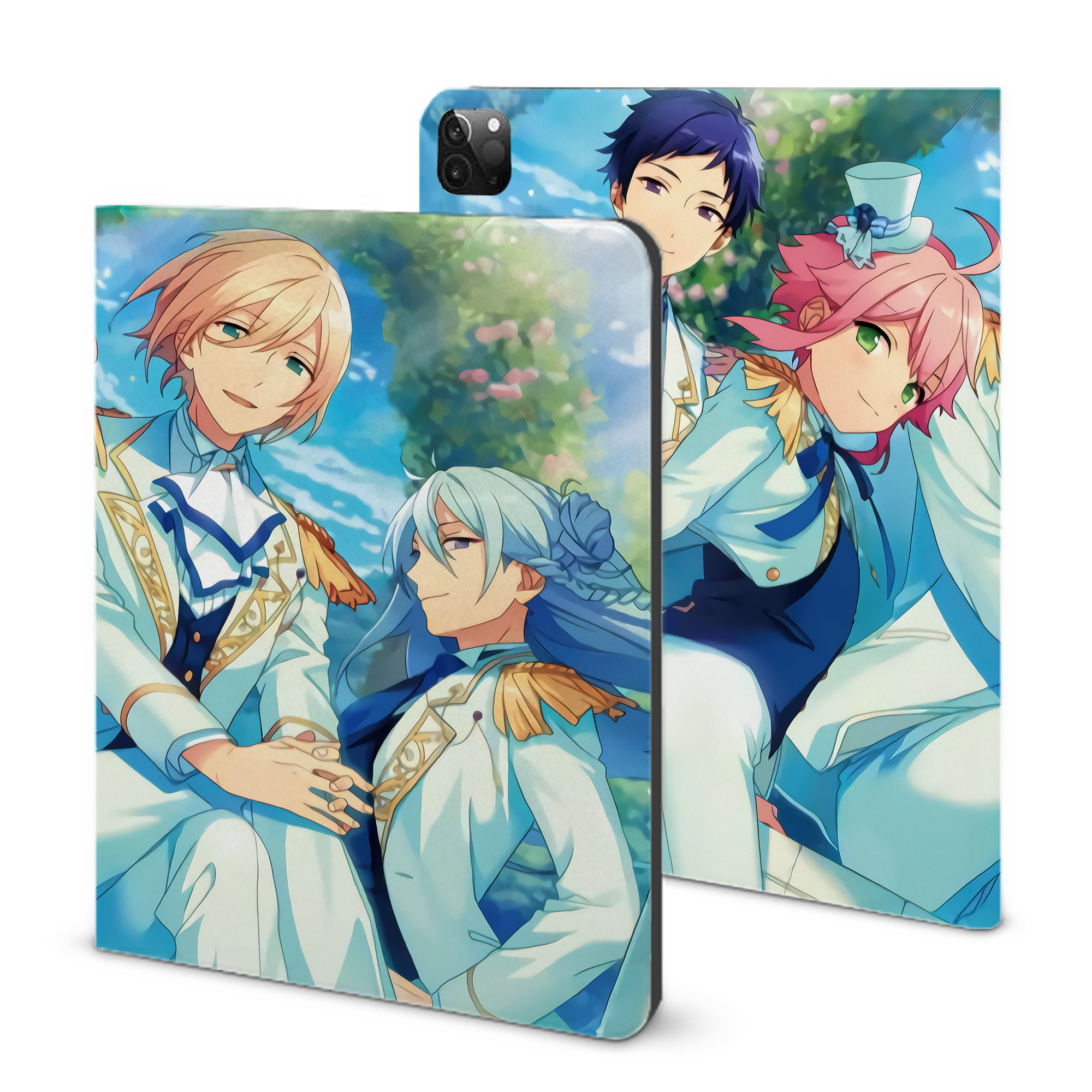 （画像用） あんさんぶるスターズ! Ensemble Stars IPadケース ペンホルダー付き ブックスタイルデザイン